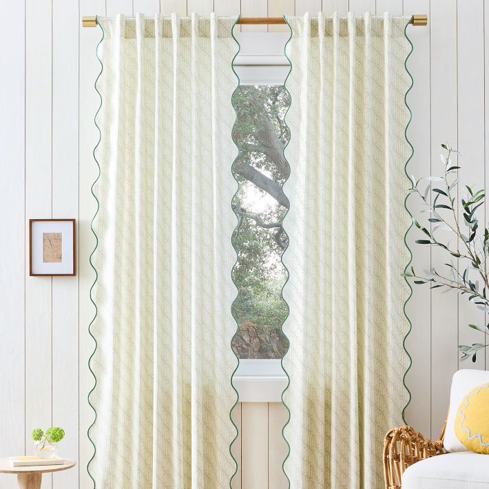 RHODE Batik Scallop Edge Curtain (Set of 2) added by Briona Petrous