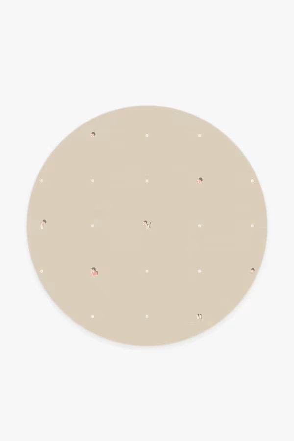 Gray Malin Umbrella Dot Cream & Pink Rug | Ruggable added by Miranda Caldwell