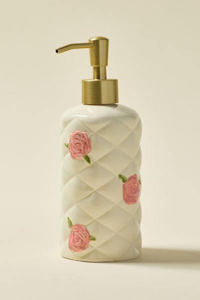 Rose Quilted Ceramic Soap Dispenser added by Molly Gaddy