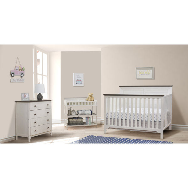 Farmhouse Convertible 4 -Piece Nursery Furniture Set added by Spoak Member