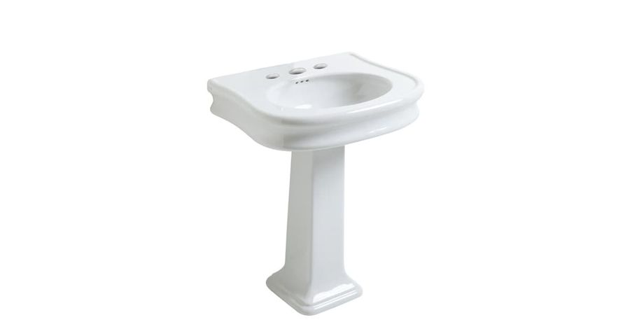 Whitehaus LA10-LA03-3H China Series 21 with Three Faucet Holes - Includes Overflow | Build.com added by Alta Projects