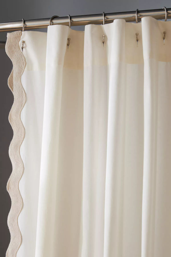Maeve by Anthropologie Embroidered Scalloped Cotton Shower Curtain added by Morgan Hatch