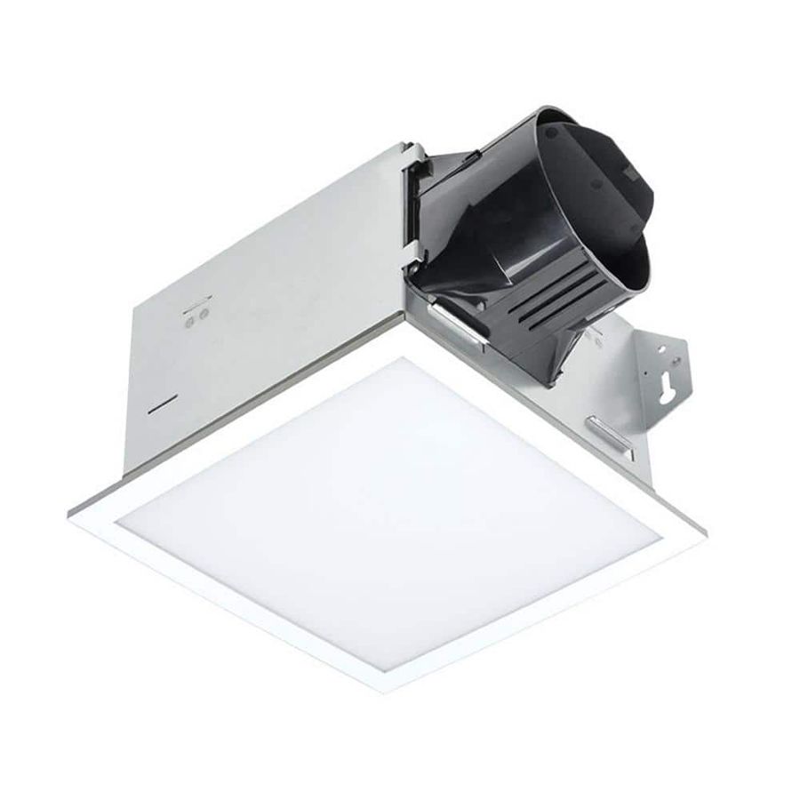 Delta Breez 100 CFM Integrity Bathroom Exhaust Fan with Edge-Lit Dimmable LED Light ITG100ELED - The Home Depot added by HELEN SALGADO