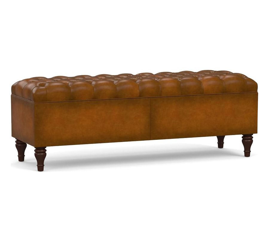 Lorraine Tufted Leather Queen Storage Bench 58x19 added by Sarah Jane Meek