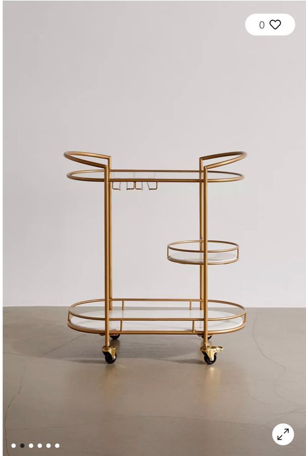 Colette Marble Bar Cart added by Kimberly Hine