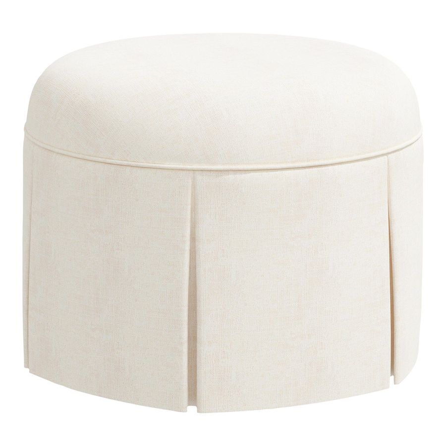 Alix Ottoman in Zuma White added by Paulina Canini