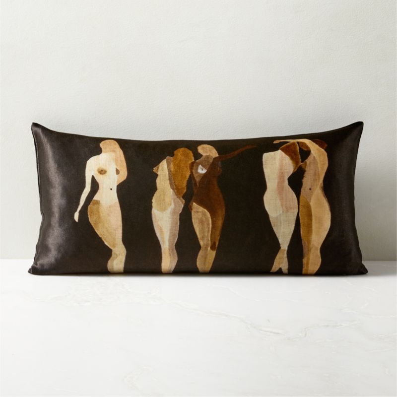 23"x11" Five Muses Pillow With Feather-Down Insert | CB2 added by Sarah Griffin
