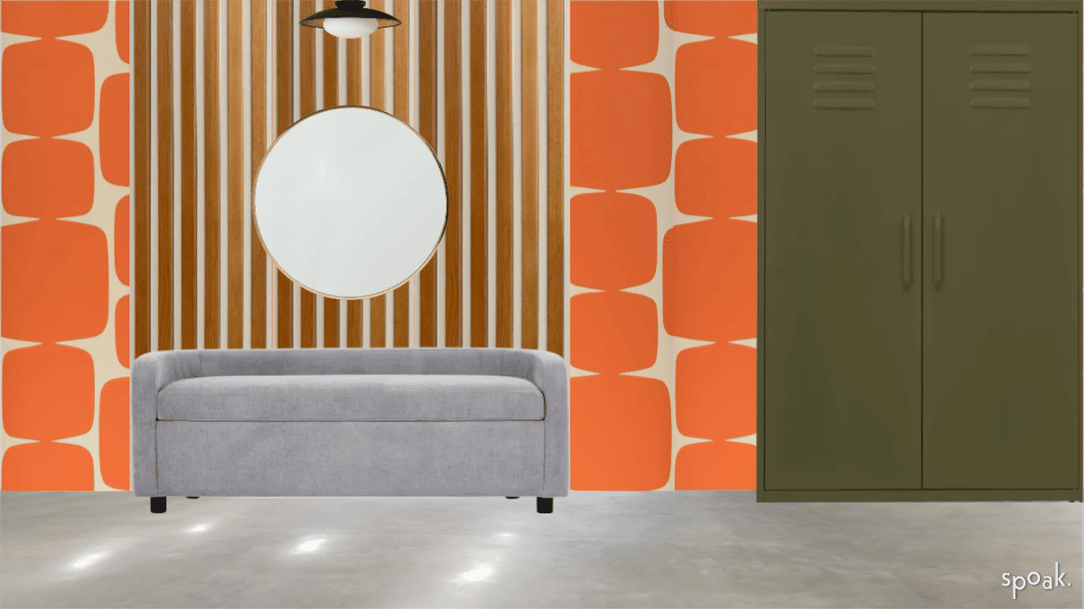 Mid Century Modern Mudroom Inspo designed by Kanani Pichardo