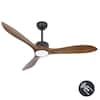 TAIFOND 52 in. LED Indoor Outdoor Matte Black and Mahogany Finished Ceiling Fan with 1-Light and Remote Control 33024SZS added by Summer Sackett