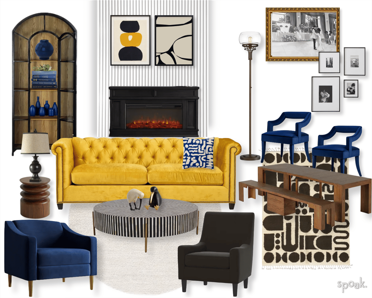 Living Room Inspiration designed by Caroline Smigocki