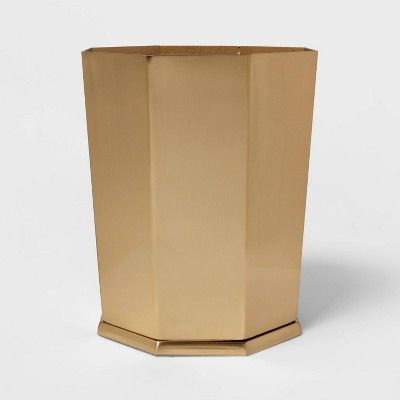 Bathroom Wastebasket Gold - Threshold™ added by Christine Miller