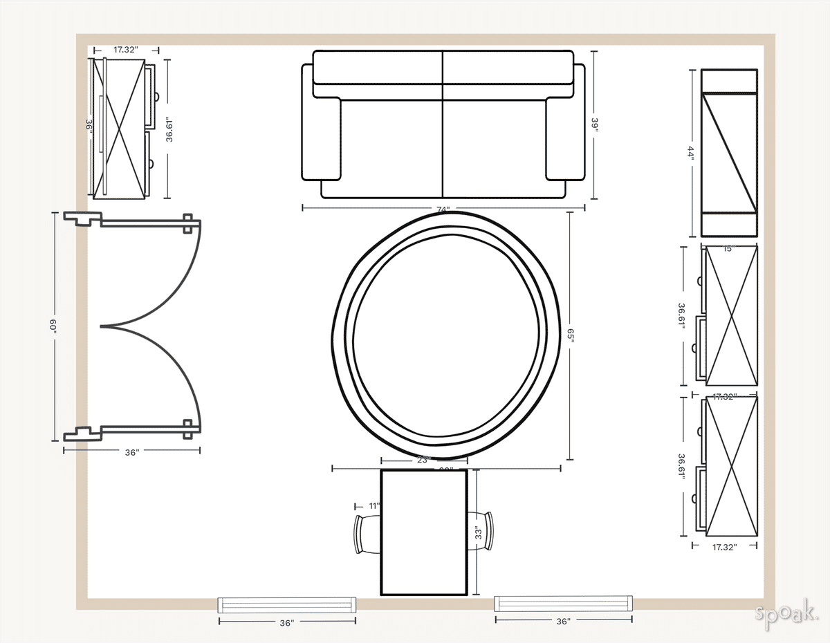 Game Room Plan designed by Shannon Miller