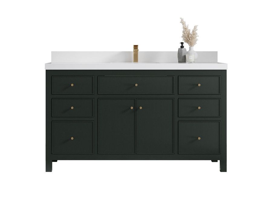 Sonoma 60 in W X 22 in D Free Standing Reeded Single Sink - Etsy added by Gabrielle Rosenfeld