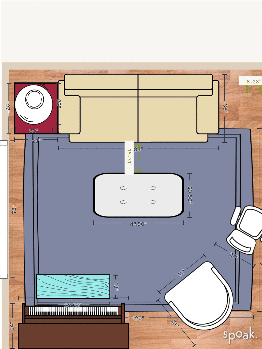 Large Square Study Floor Plan designed by Lynn Davis