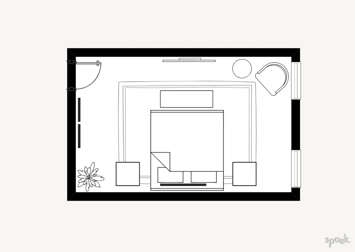 Bedroom Layout designed by Eliza B