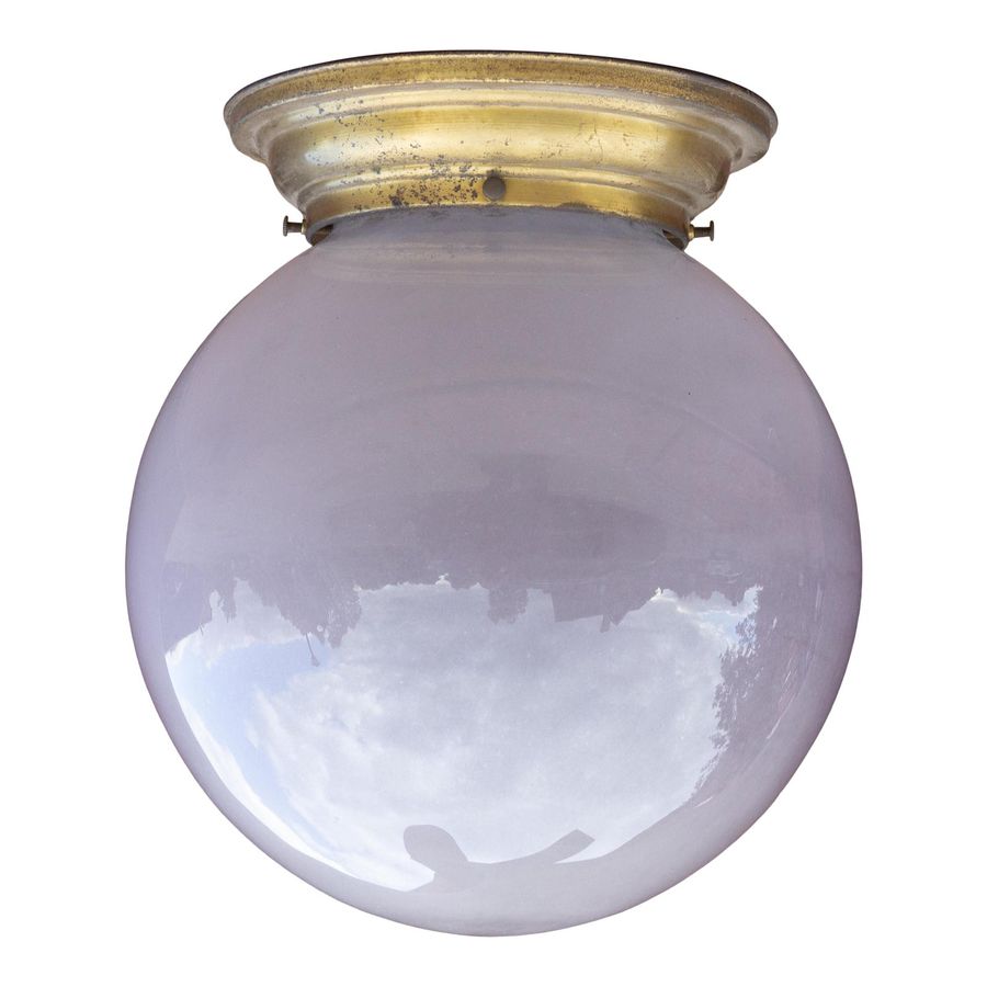 1910s Large Glass Globe Light Fixture added by Sionna Kelly