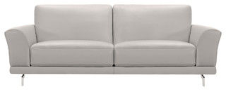 Everly Contemporary Sofa With Brushed Stainless Steel Legs - Contemporary - Sofas - by Armen Living | Houzz added by Deb Aro