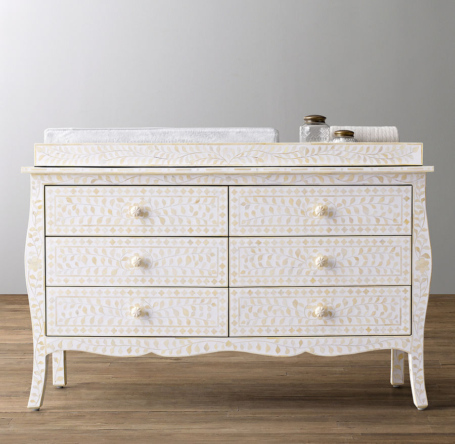 AMIRA MOSAIC INLAY WIDE DRESSER & TOPPER SET added by Audrey Fernandez
