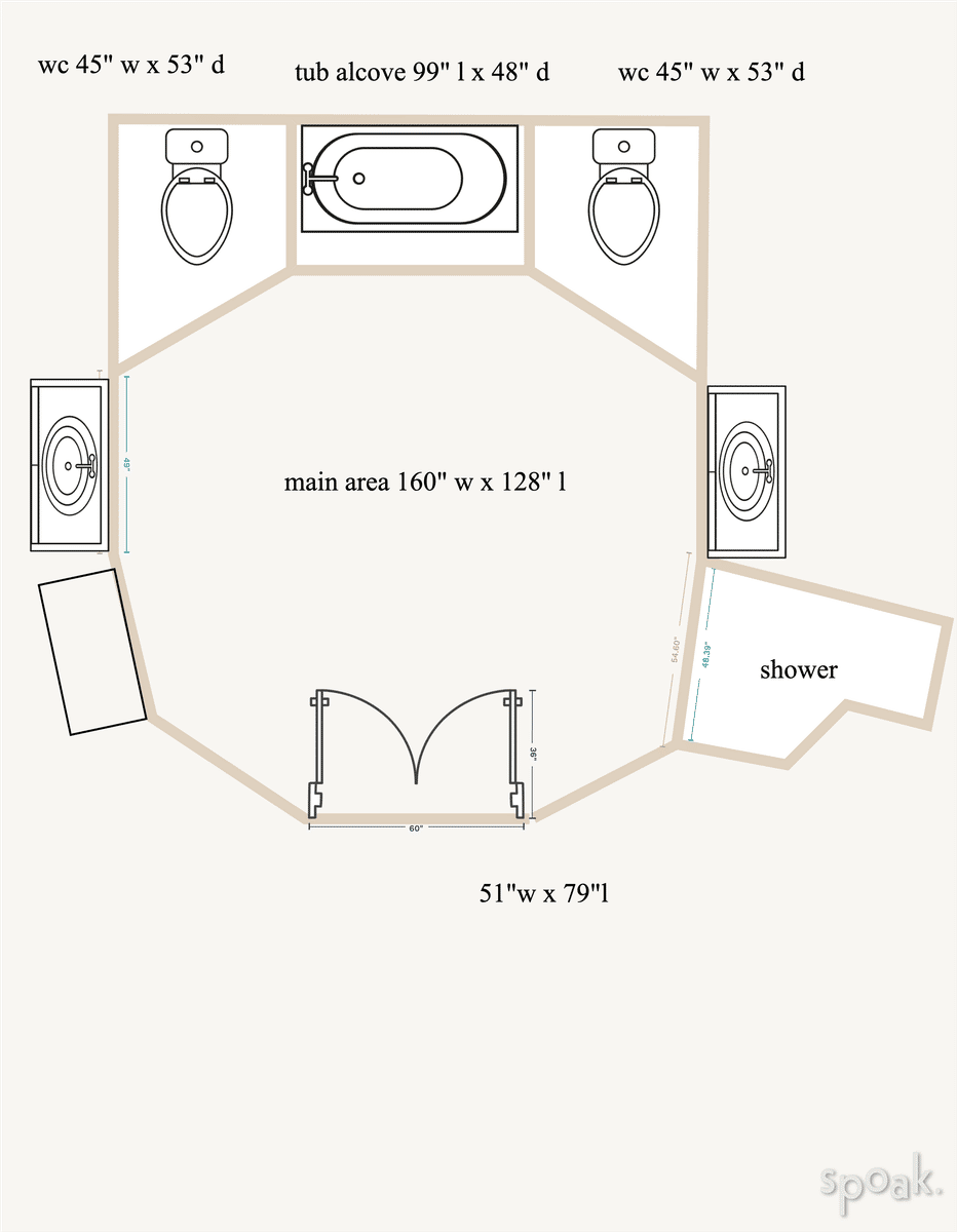 Hallway Floor Plan designed by Eileen Preston