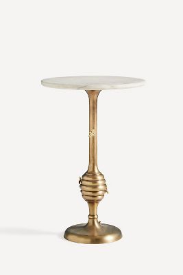 Bumble Bee Marble Top Brass Side Table added by Courtney Miller