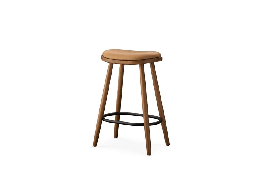 Abel Leather Counter Stool | Castlery added by Veronica Haniger