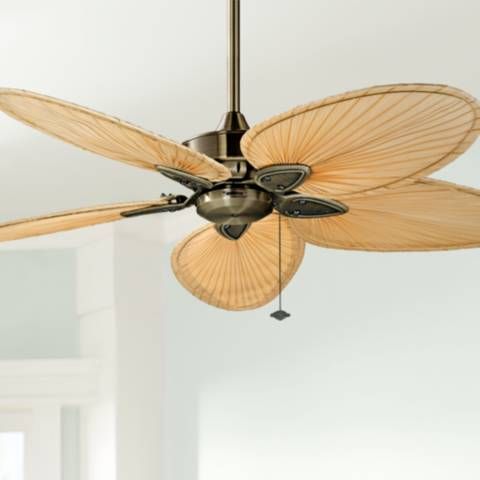 52" Fanimation Windpointe Brass 5-Blade Ceiling Fan with Pull Chain - #F2189 | Lamps Plus added by Rose Jacobsen