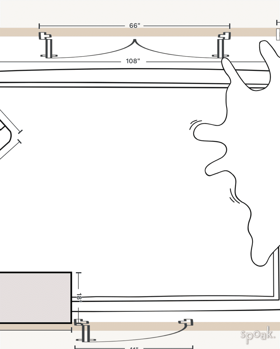 Large Mudroom Floor Plan designed by Michelle Rosenhouse