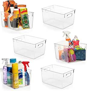 ClearSpace Plastic Storage Bins – Perfect Kitchen Organization or Pantry Storage – Fridge Organizer, Pantry Organization and Storage Bins, Cabinet Organizers added by Spoak Member