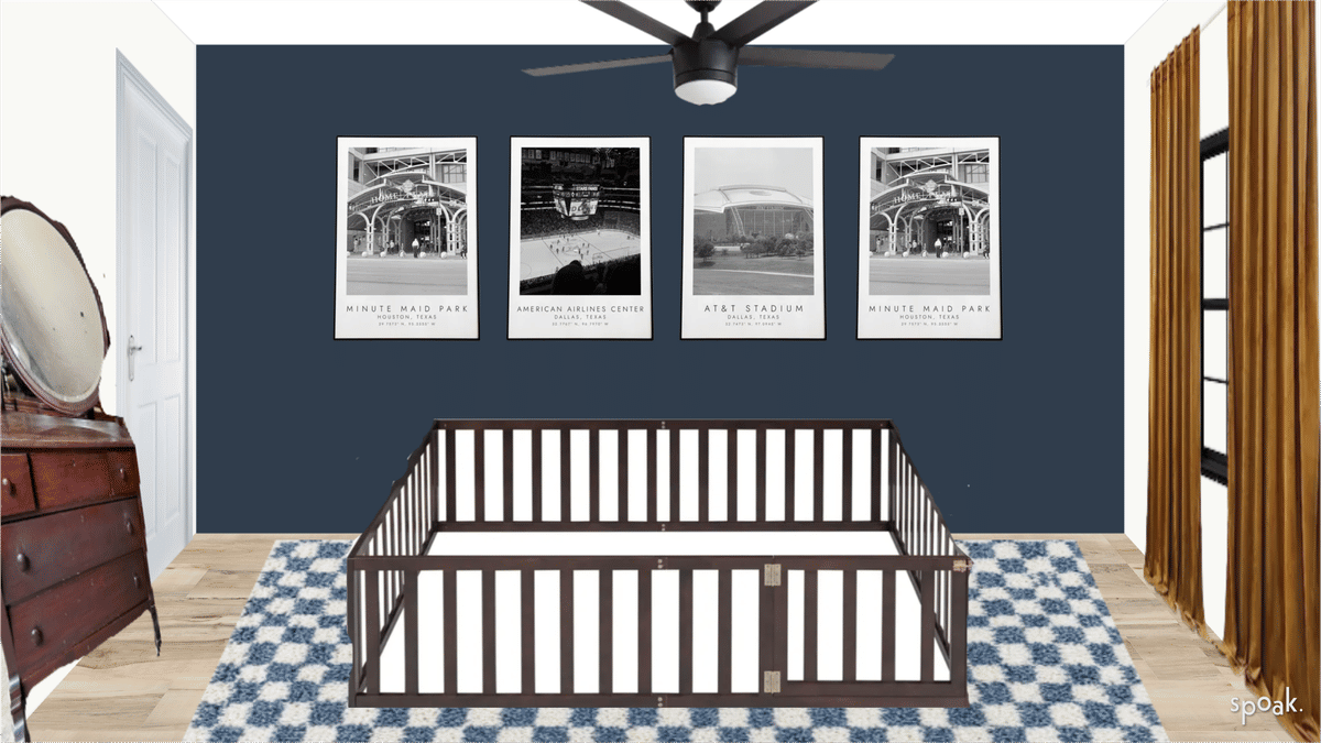 Navy Nursery Inspiration designed by Dakotah Van Hook
