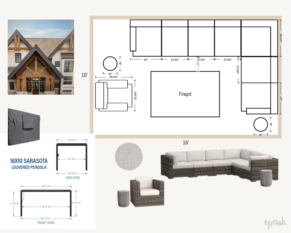 Great Room Plan designed by Jessica Greer
