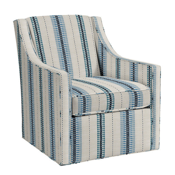 Carlyle Swivel Chair in Barbella Riviera InsideOut Performance Fabric added by Kate Lynn Nemett
