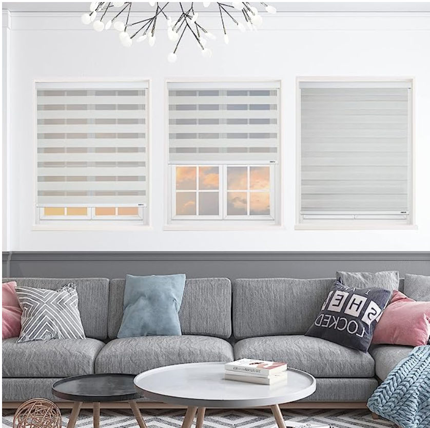 ShadesU Custom Size Zebra Blind Roller Window Shades Privacy Light Filtering Shades added by Marialejandra Gutierrez