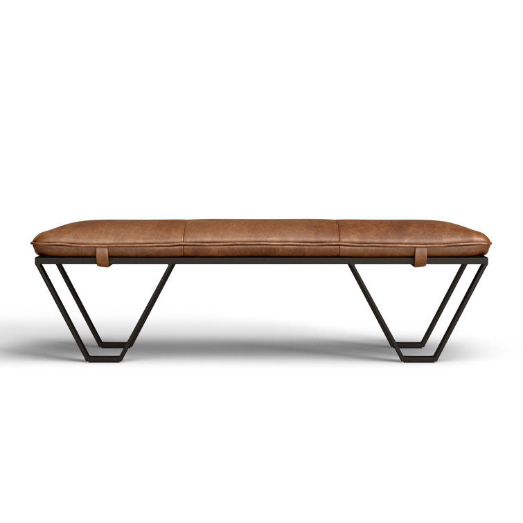 Skylar Genuine Leather Upholstered Bench added by Shina Jhattu