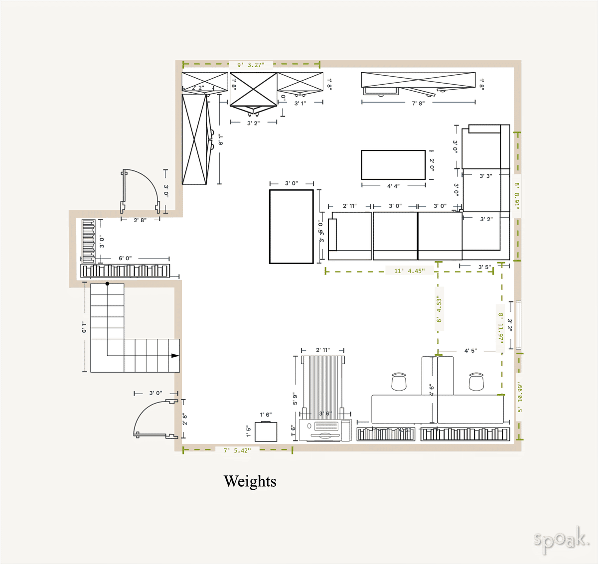 Play Room Plan designed by Hannah Mestel