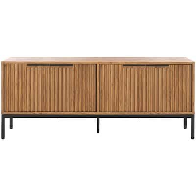 SAFAVIEH Lylia 4-Door Entertainment Media Stand (Fits up to 65" Flatscreen TV) - 60.8 in. x 17.7 in. x 24.6 in. added by leslie wolfowitz