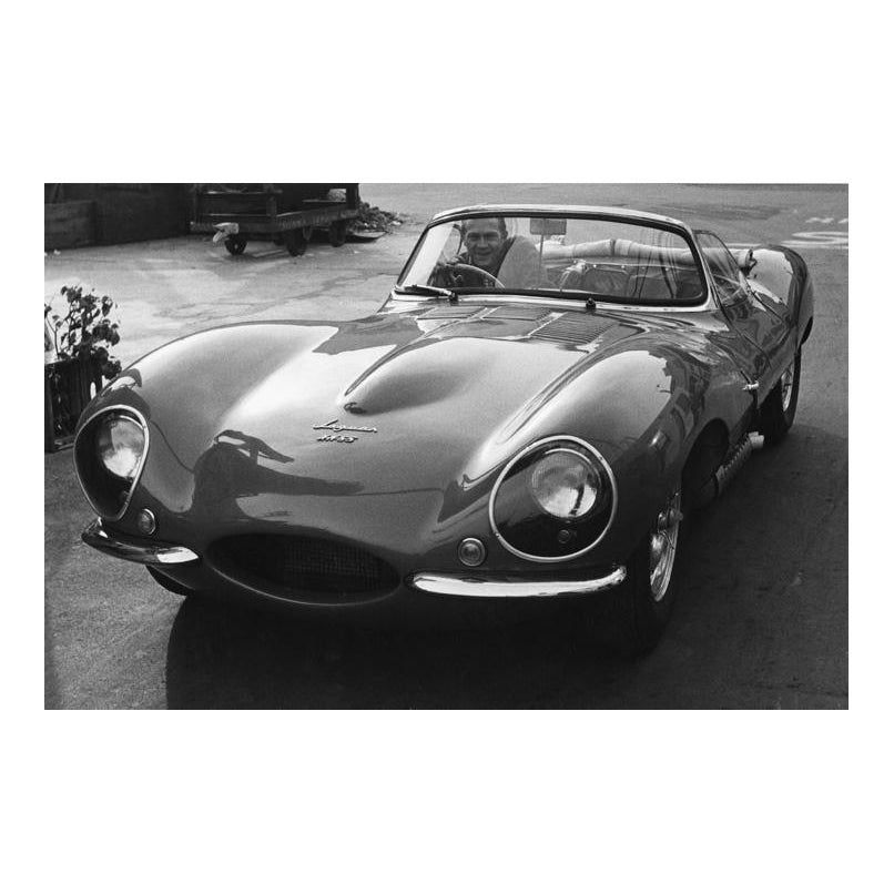 Steve McQueen in His 1957 Xk Ss Jaguar 1960 (Photo by Sid Avery) added by Gabrielle Weitzel