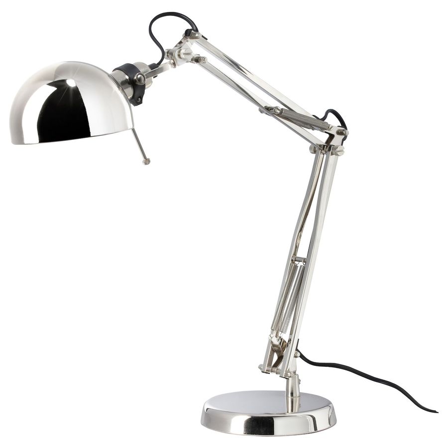 FORSÅ work lamp, nickel plated - IKEA added by Tokina Yamamoto