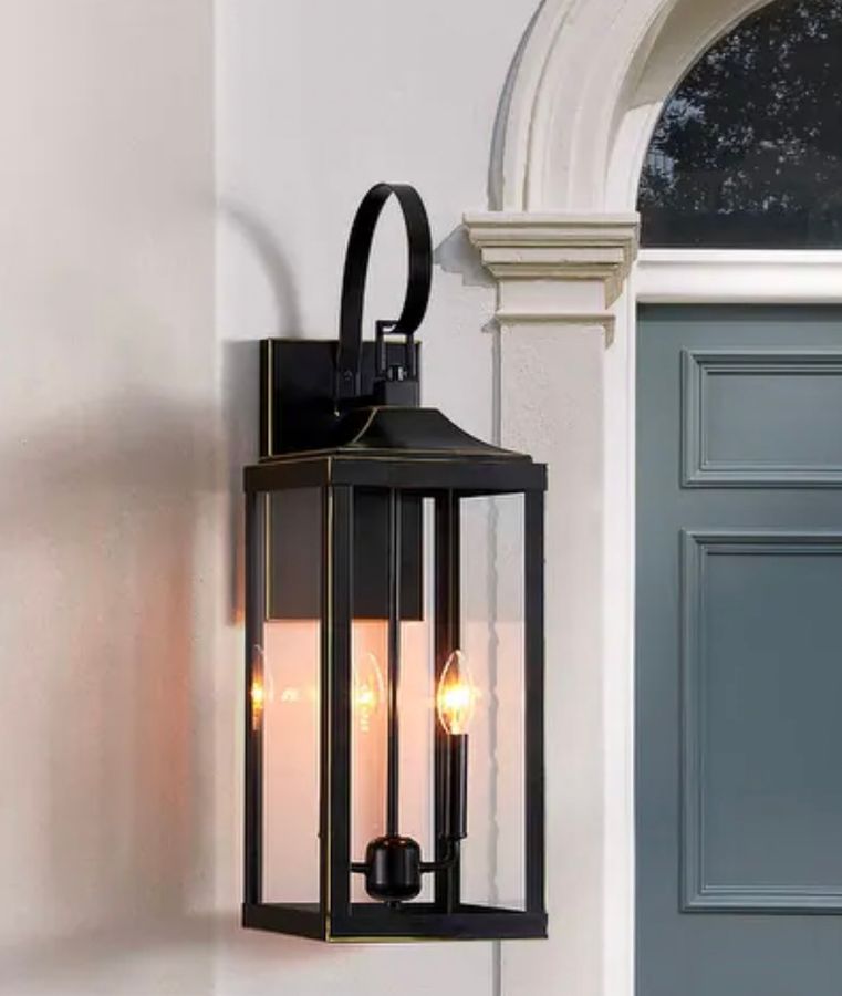 25.7"H 2-Light Large Outdoor Bronze Exterior Wall Lantern Sconce Light added by Stacia Fridley