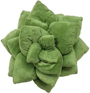 Green Philosophy Co. Plush Leaf Pillow - 3D Accent Succulent Leaf Throw Pillow for Couch Sofa Living Room Home Decor for Plant Lovers, Garden Lovers, Green Thumb Family & Friends added by Dyneesha Bradley