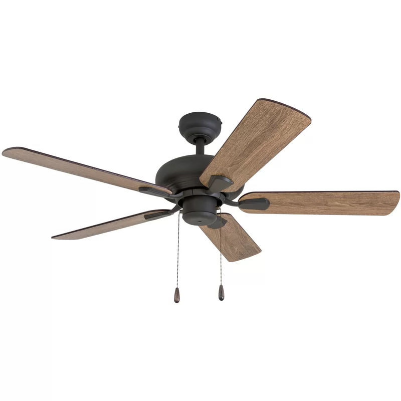 42'' Boothe 5 - Blade Standard Ceiling Fan added by Rescued Room Design