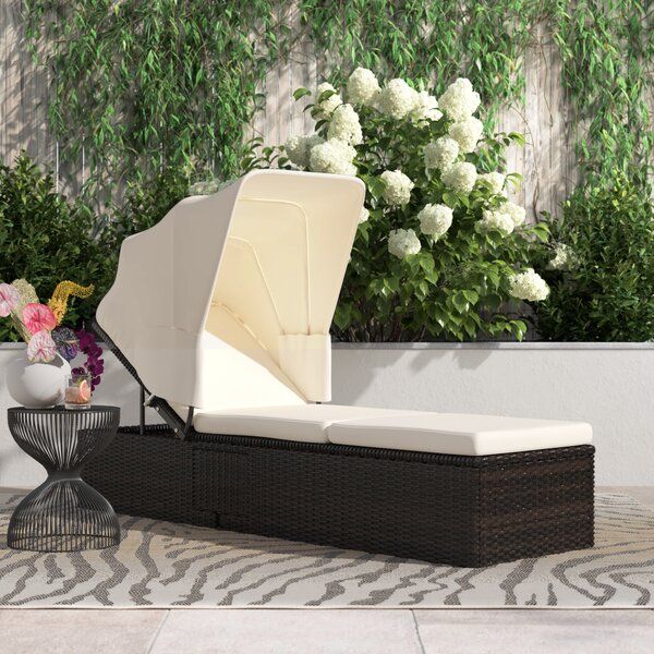 Jovanna Outdoor Wicker Chaise Lounge added by sallie tyler