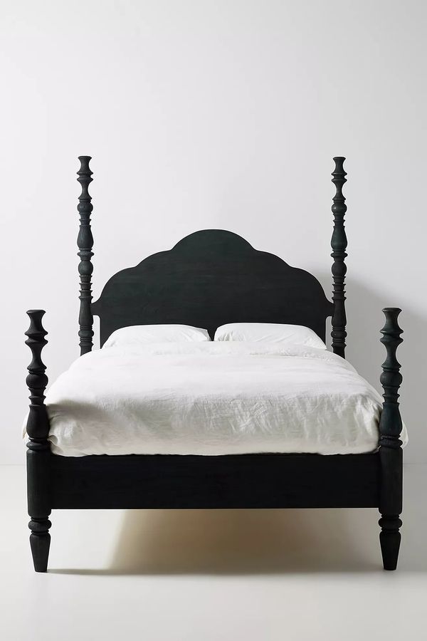 Spindle Four-Poster Bed - Anthropologie | Havenly added by Erica Hughley