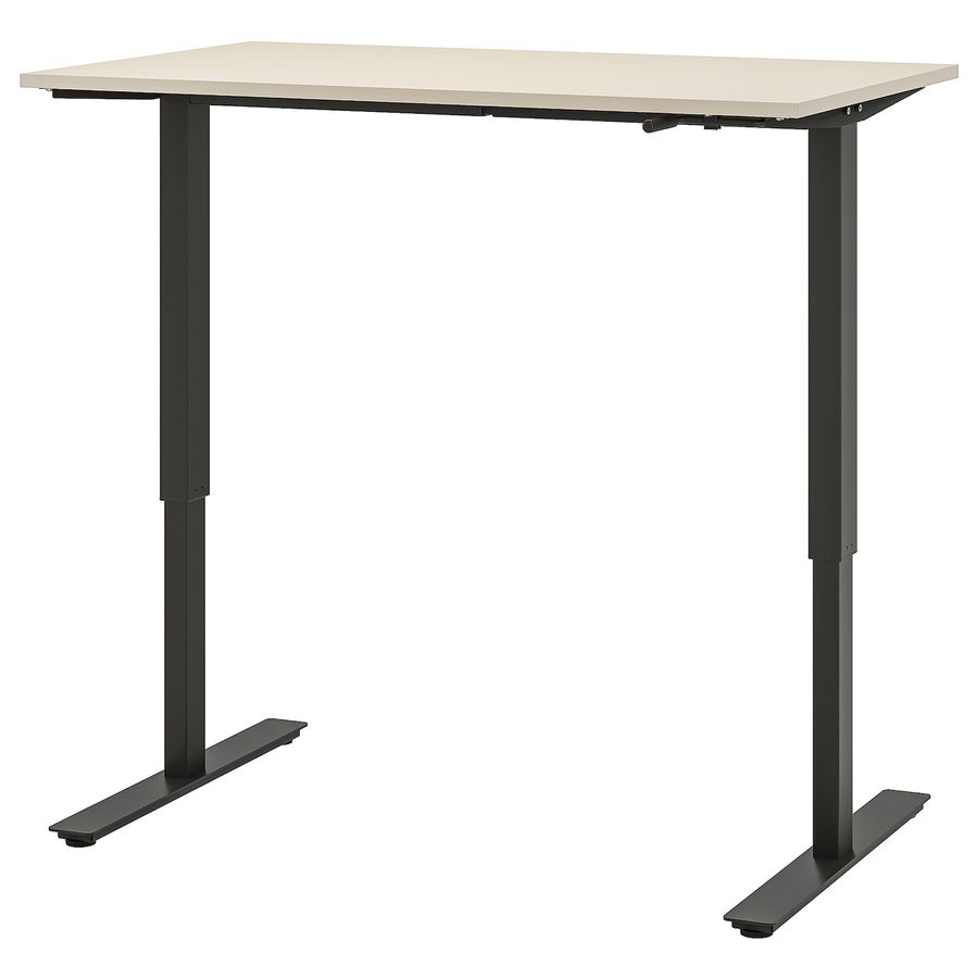 TROTTEN Desk sit/stand, beige/anthracite, 471/4x271/2" - IKEA added by Jessie Stemo