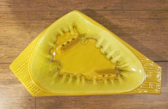 Large Mid Century Modern California Pottery Gold and Yellow | Etsy added by Annie Wilson