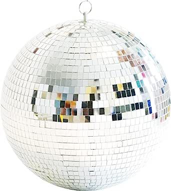 Disco Ball Mirror Ball 12 Inch Mirror Ball Hanging Disco Lighting Ball for DJ Club Stage Bar Party Wedding Holiday Decoration Disco Ball Large added by Stacey Costanzo
