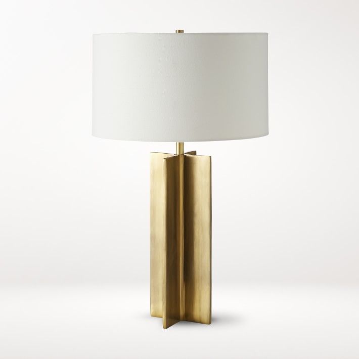 Frederick Metal X Table Lamp, Brass added by Tayo A