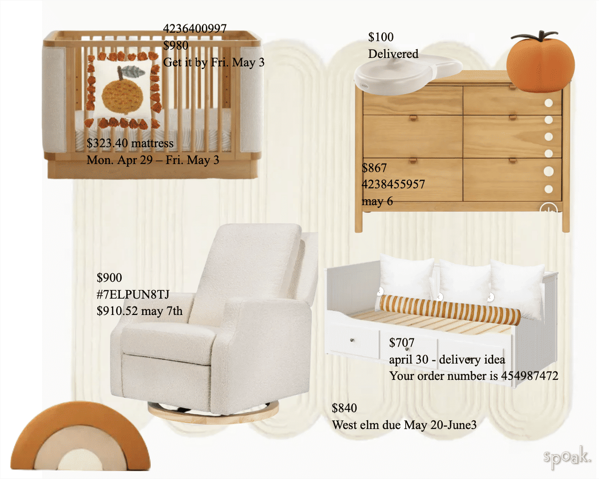 Nursery Inspiration designed by taylor camarena