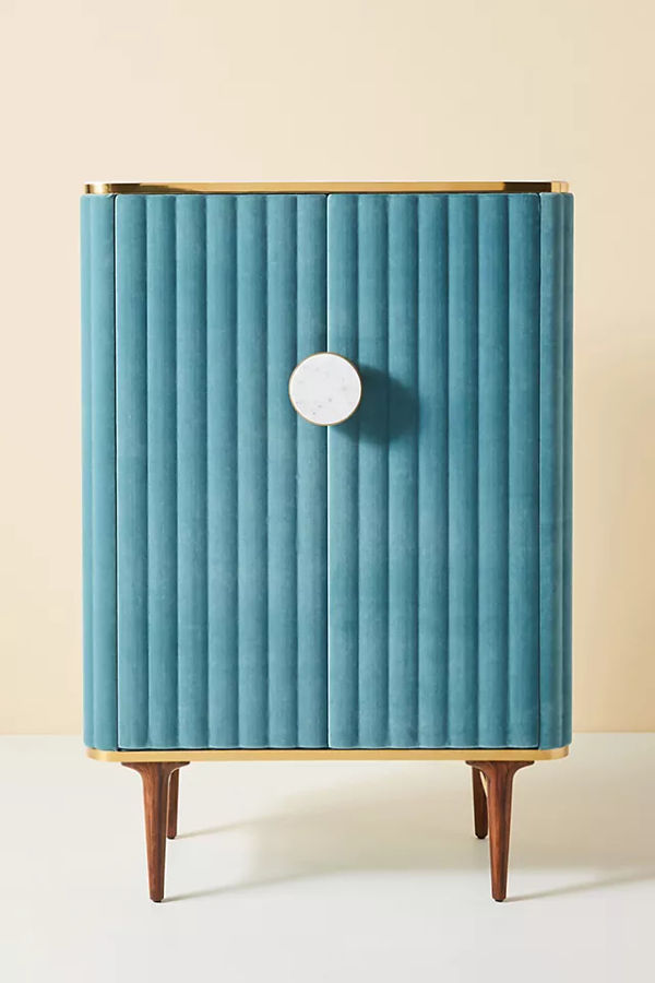 Juneau Velvet Bar Cabinet added by Hannah Gottsacker