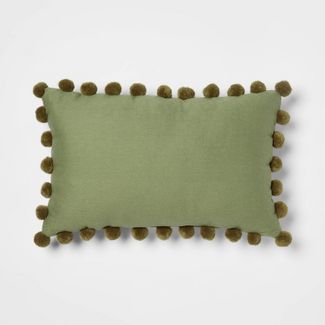 Oblong Pom-Pom Throw Pillow - Pillowfort™ added by Spoak Member