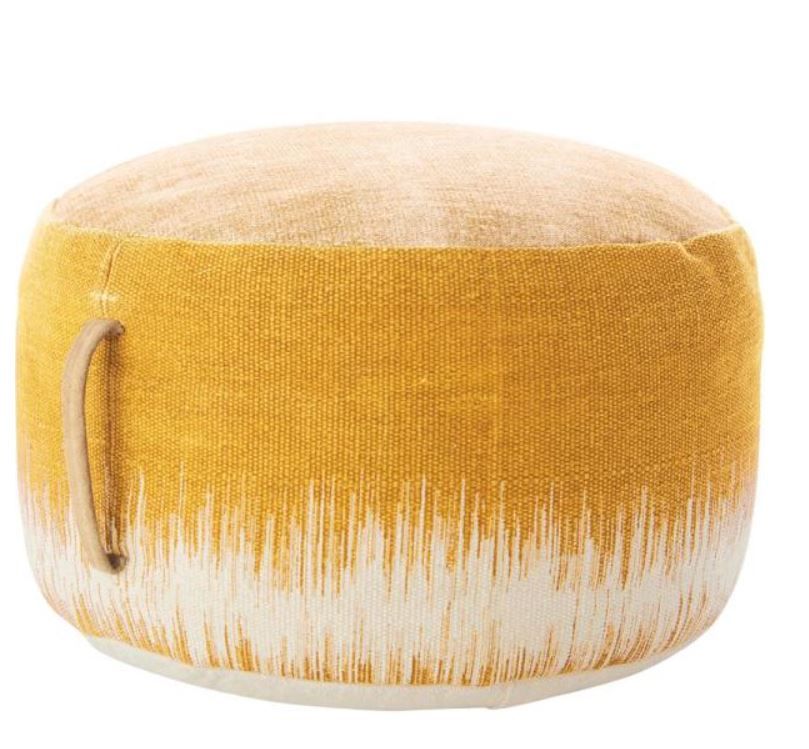 Round Jute Mustard Pouf added by Margaret Neveux